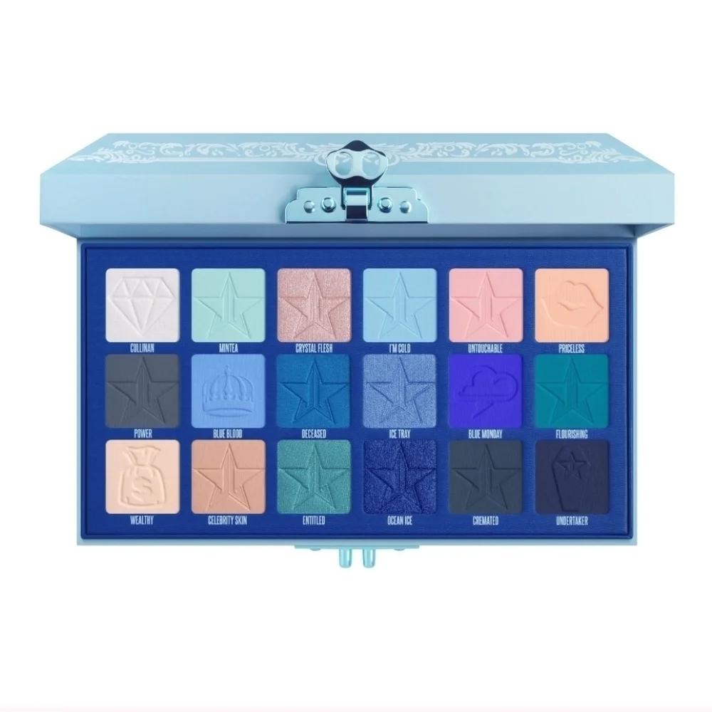 JEFFREE STAR COSMETICS Blue Blood Artistry Eyeshadow Palette, NEW